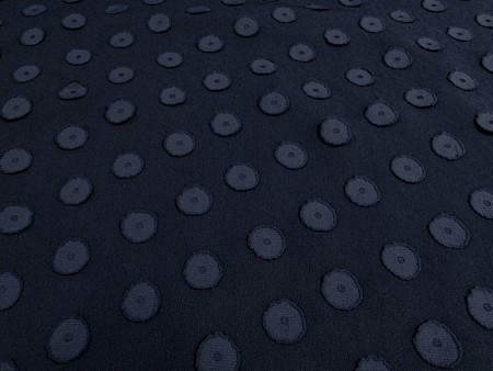 Tissu crêpe texturé à pastilles 3D