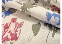 Tissu toile imprimée "Jardin d'atelier"