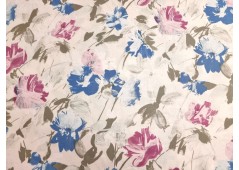 Tissu toile imprimée "Jardin d'atelier"