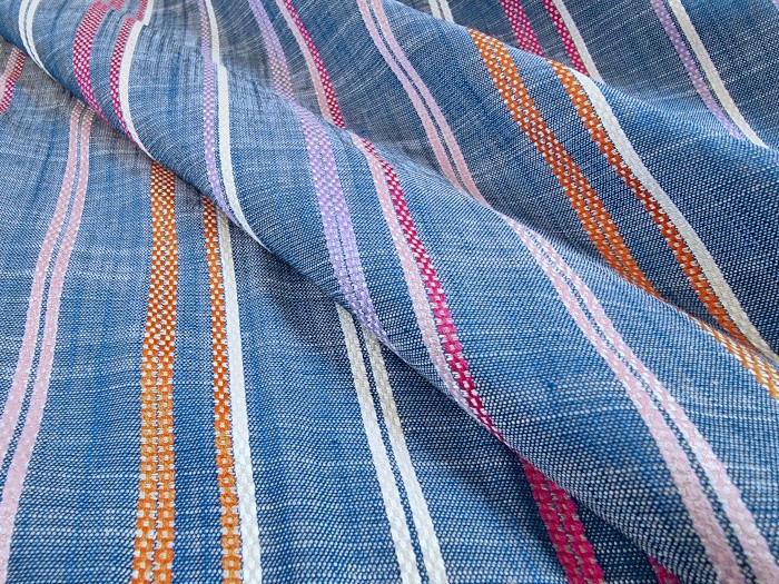 Tissu chemise à rayures