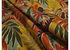 Tissu imprimé échappée tropicale