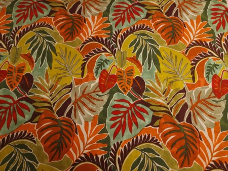 Tissu imprimé échappée tropicale