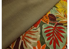 Tissu imprimé échappée tropicale