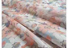 Tissu percale de coton fleurie – Imprimé Pastel Doux