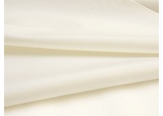 Tissu satin de coton blanc nacré