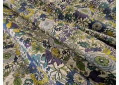 Tissu percale de coton florale