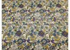 Tissu percale de coton florale
