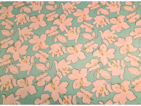 Tissu satin imprimé bicolore