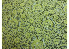 Tissu broché en camaïeux de verts