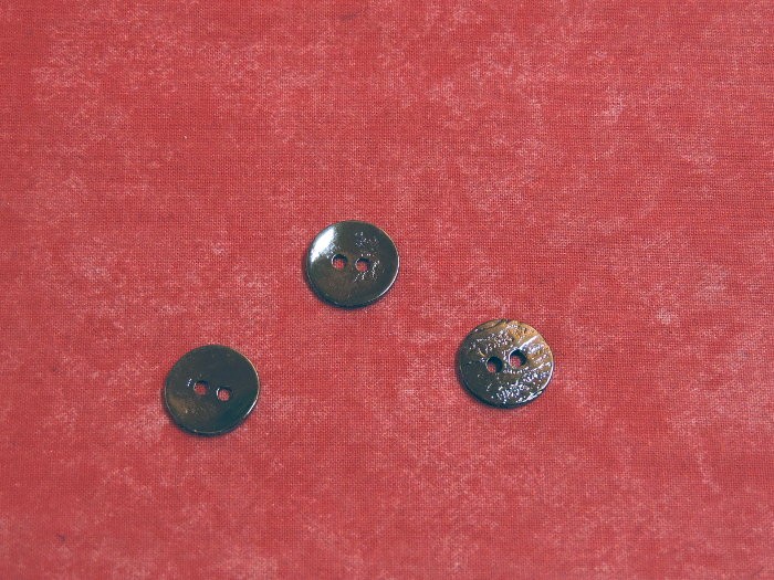 Bouton métal façon nacre 1.5cm