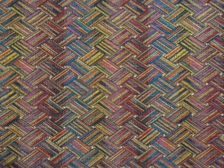 Tissu jacquard géométrique foncé