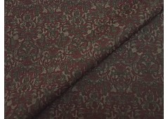 Tissu jersey imprimé empire rouge grenat