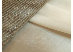 Tissu mousseline pailletée