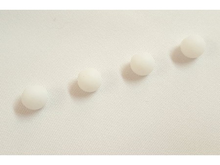 Bouton perlé blanc mat