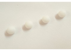 Bouton perlé blanc mat